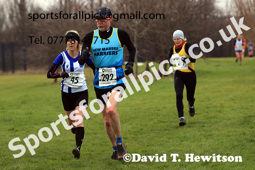 Womens 35s and over and Mens 65 and Over, 2025 NEMAA Cross Country Champs., Acklam, Middlesbrough. Photo: David T. Hewitson/Sports for All Pics